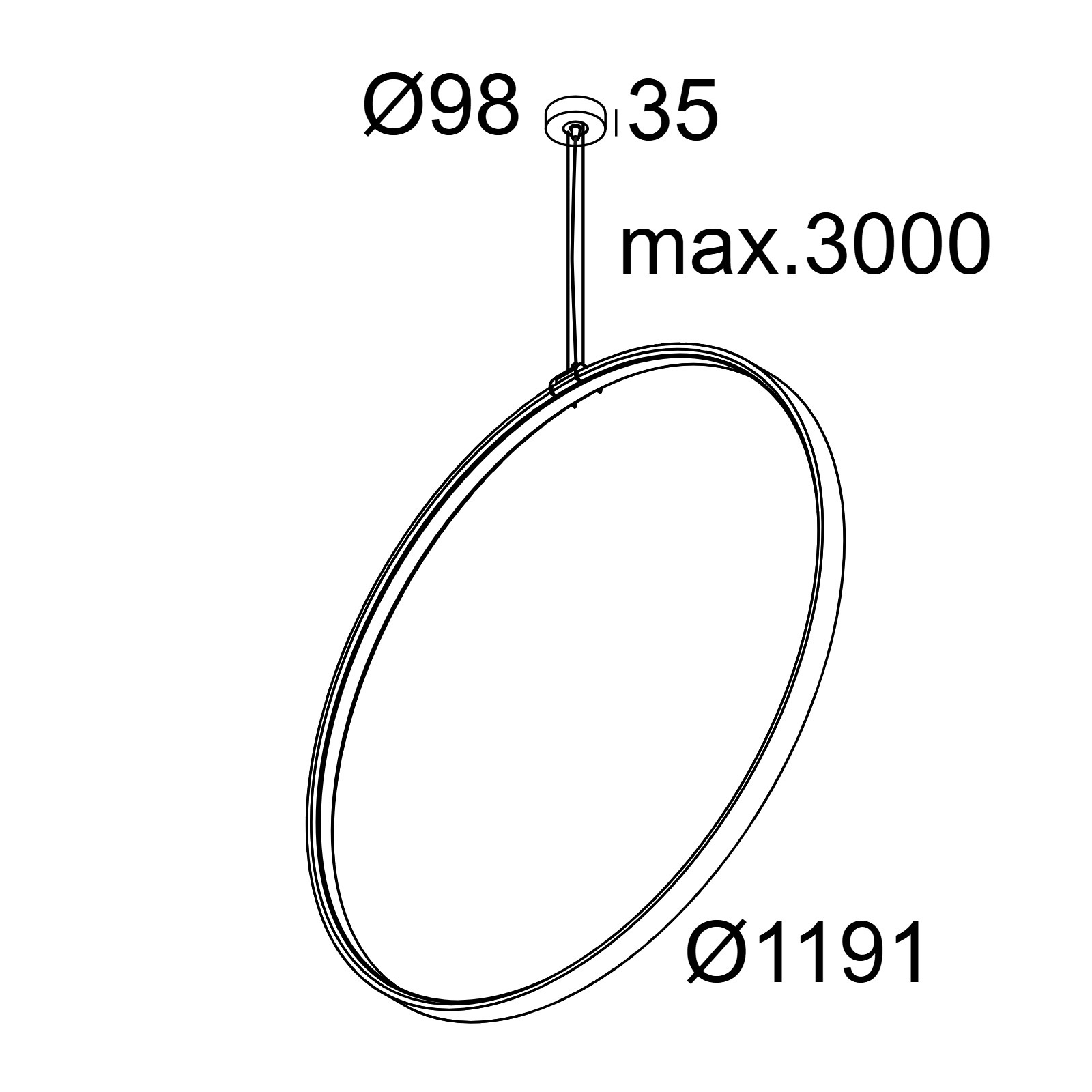 SUPERLOOP VC 120 SBL 930 B черный Delta Light подвесной светильник 2
