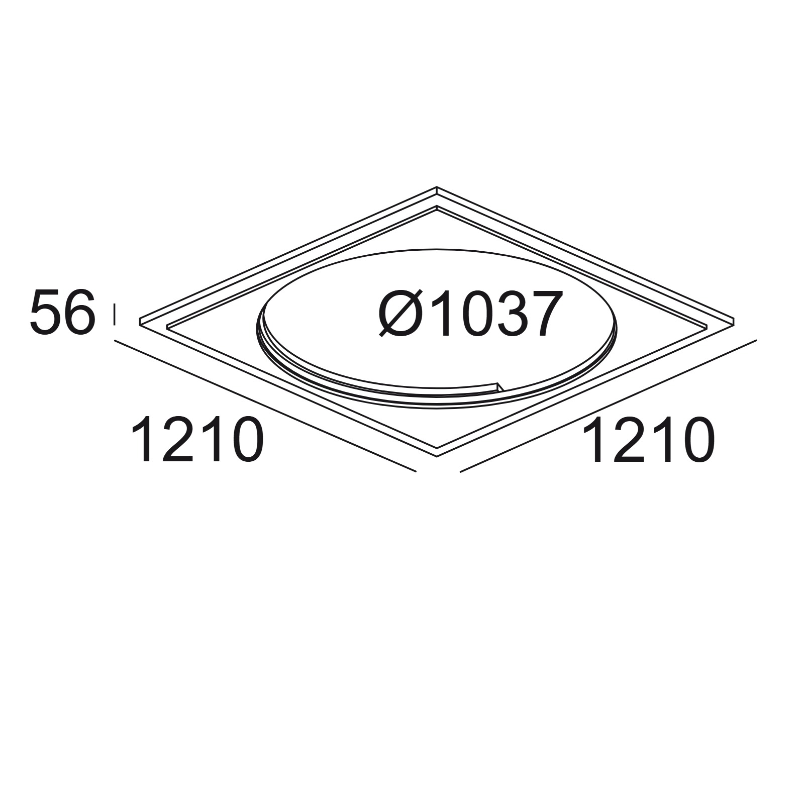 SUPERDOME RECESSED KIT Delta Light ICR