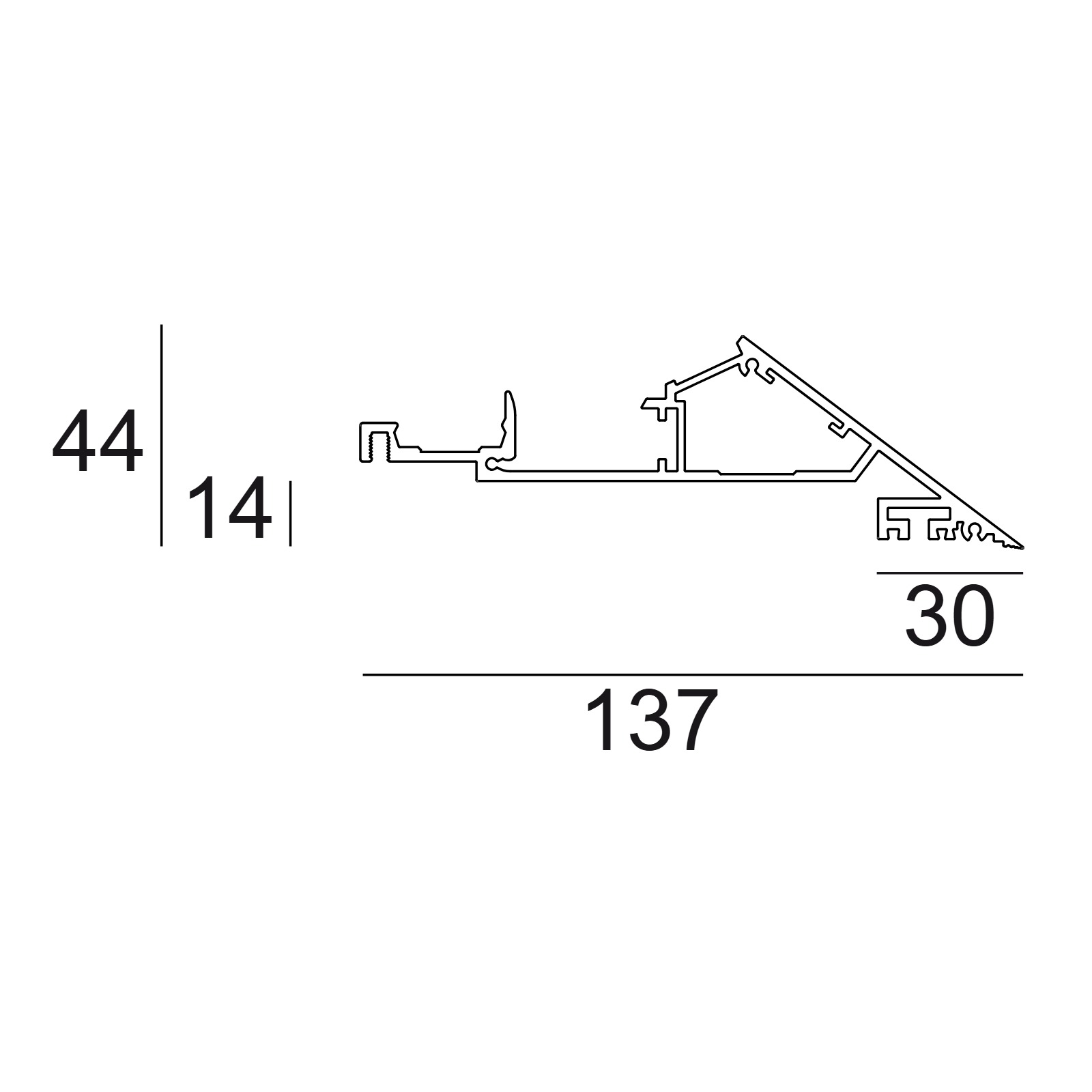 SPT PRO - PROFILE W белый Delta Light ILP 2