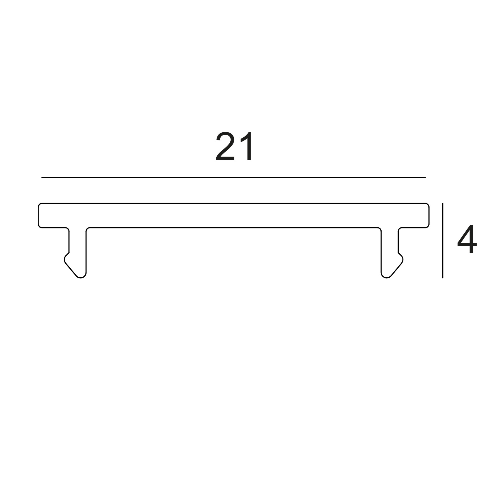 FTL35 F HE DOWN-UP - PC SBL UP PROFILE Delta Light линейный светильник