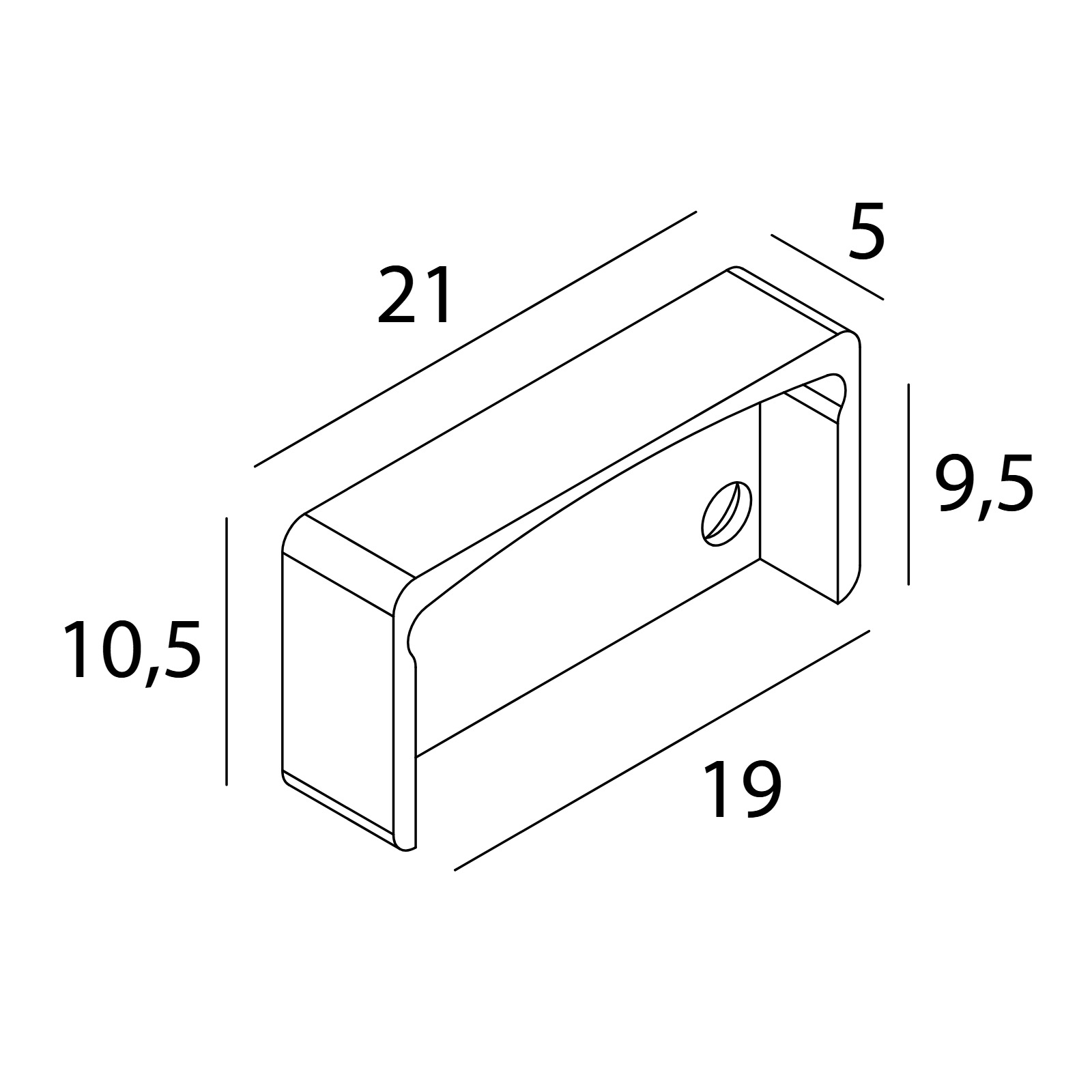 SHL 19 - END CAP SET A алюм. серый Delta Light ILP 2
