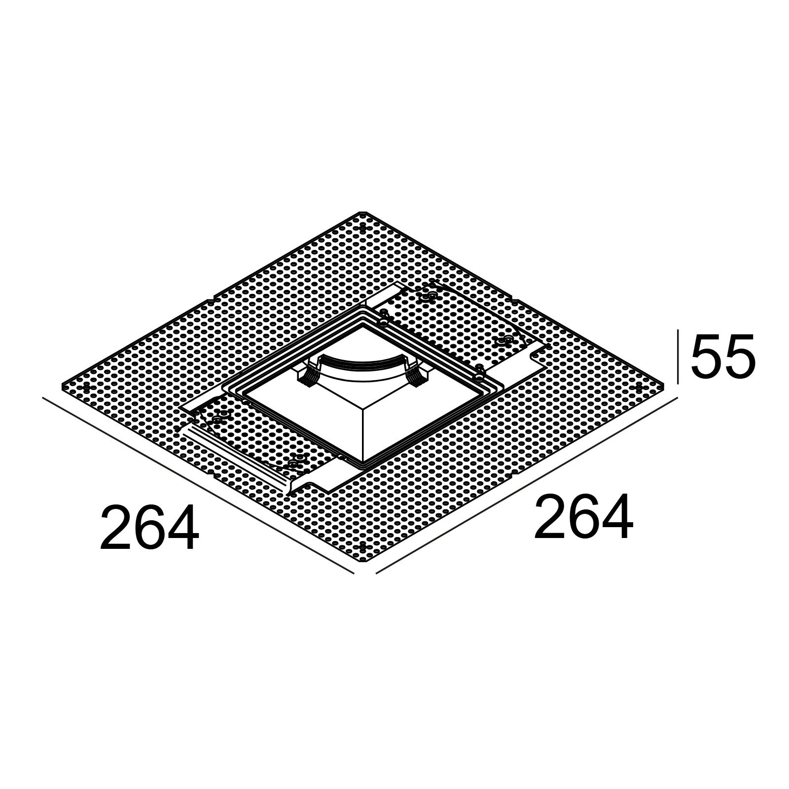 MOUNTING KIT S102 TRIMLESS O.F.A. Delta Light ICR