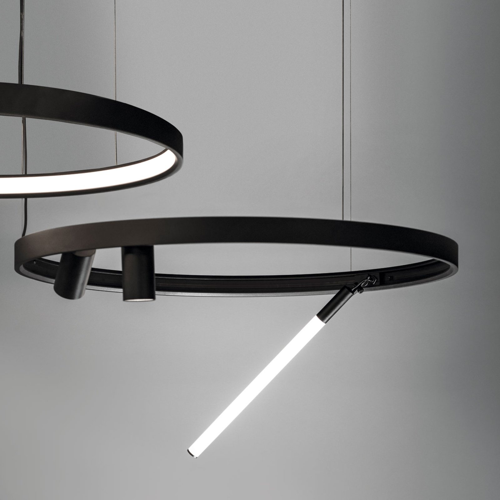 SUPERLOOP-XY180 930 MDL B черный Delta Light подвесной светильник 4