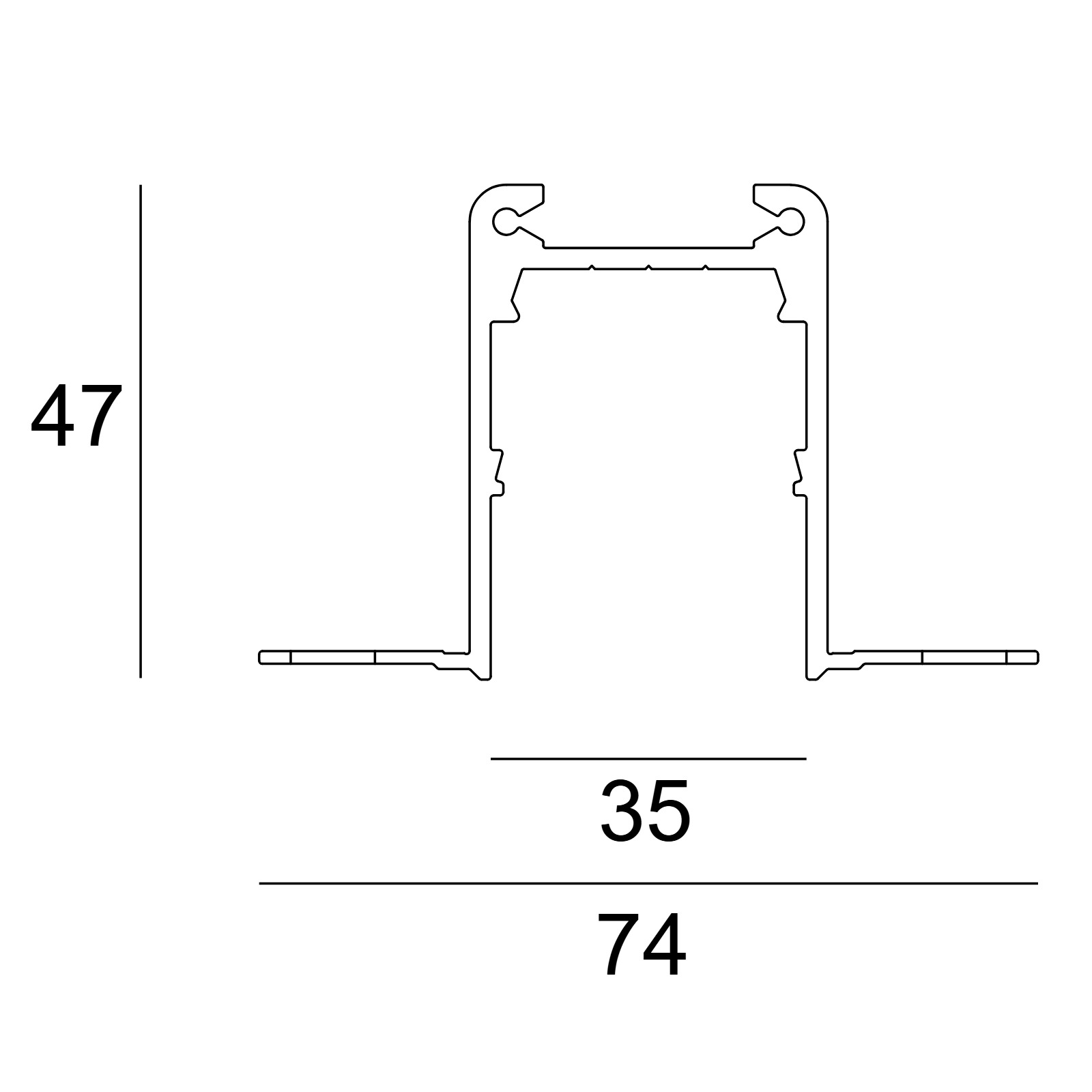 DTC-TR - PROFILE B черный Delta Light ILP 2