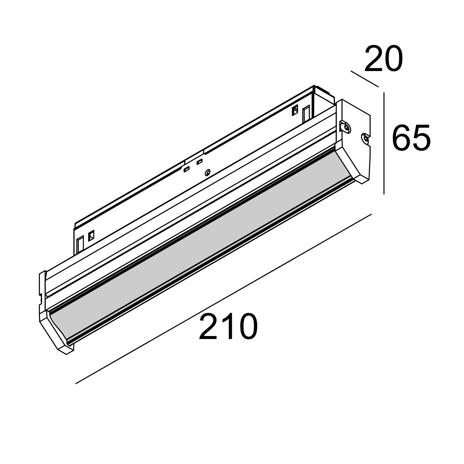 M - DOT.COM WALLWASH 02 927 HO DIM5 B черный Delta Light светильник 2