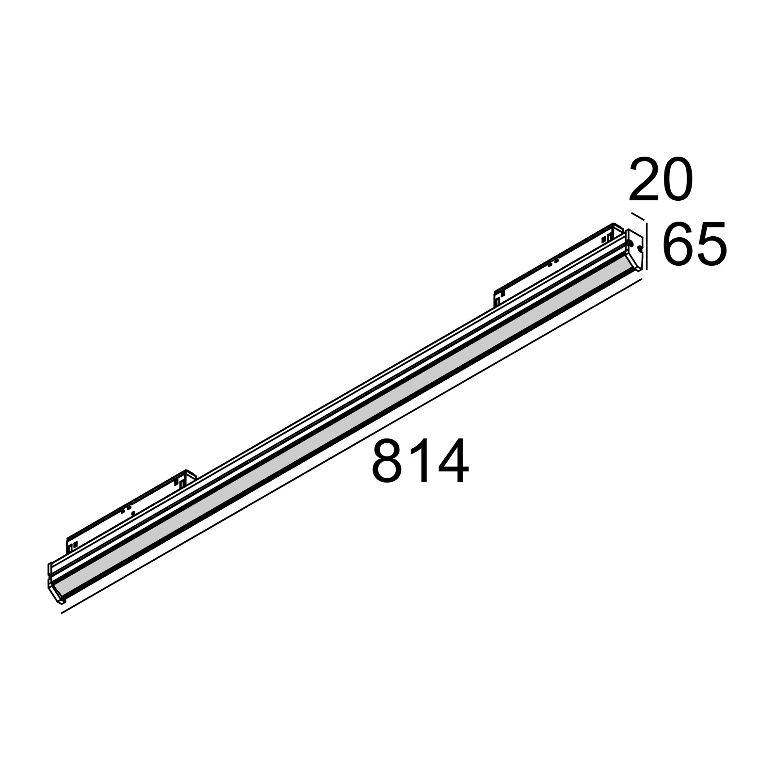 M20/M26 - DOT.COM WALLWASH 08 ПОТОЛОК ВСТРОЕННЫЙ / ПОТОЛОК НАКЛАДНОЙ Delta Light 2