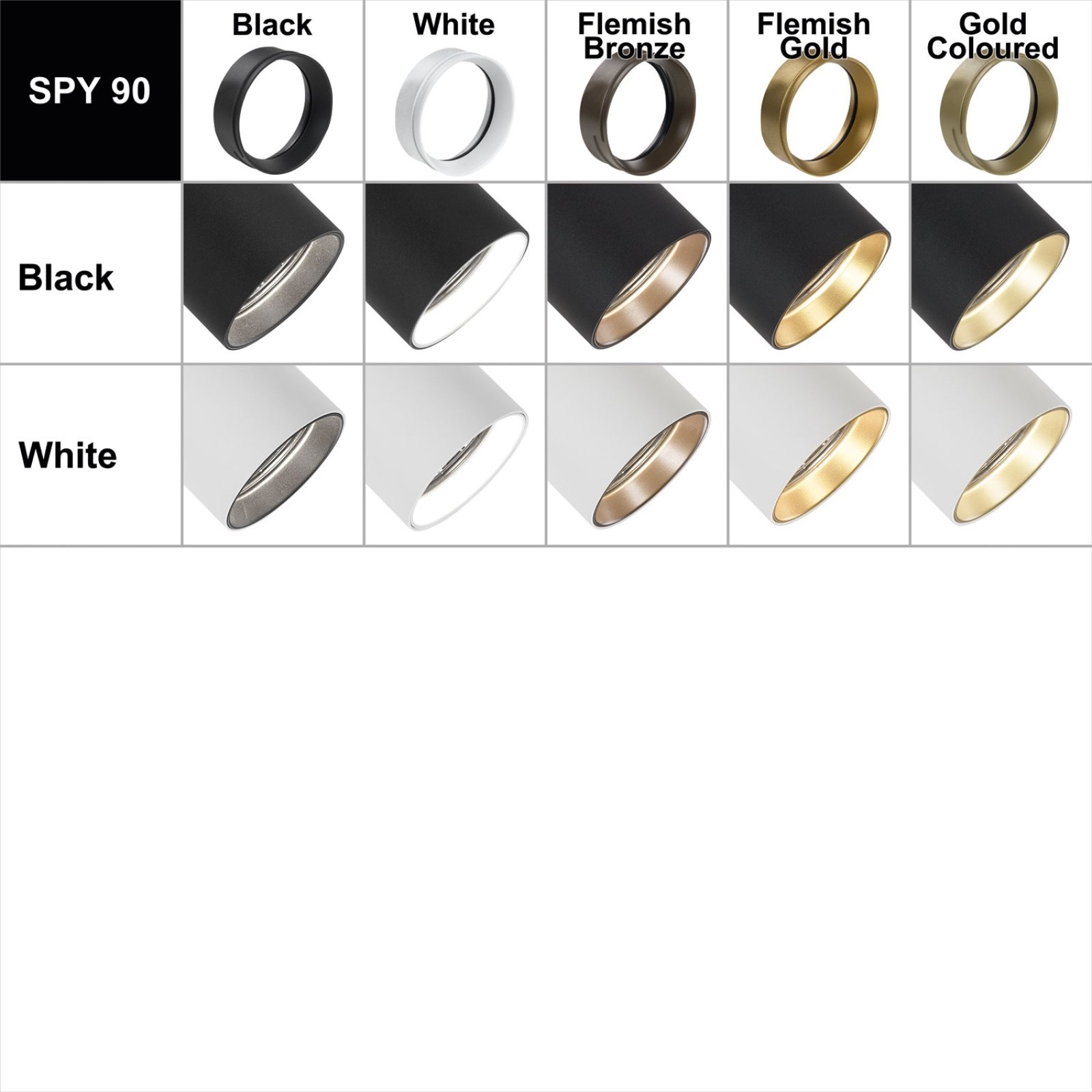SPY 90 92718 ADM B черный Delta Light трековый прожектор 4